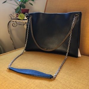 Marc Jacobs Black leather shoulder chain bag